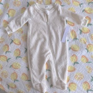 3-6mo NWT baby girl warm footie coverall by Tahari Baby